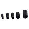 50pcs Black Screw Thread Protectors 3mm~9.5mm Rubber End Caps Split Resistant   Screws