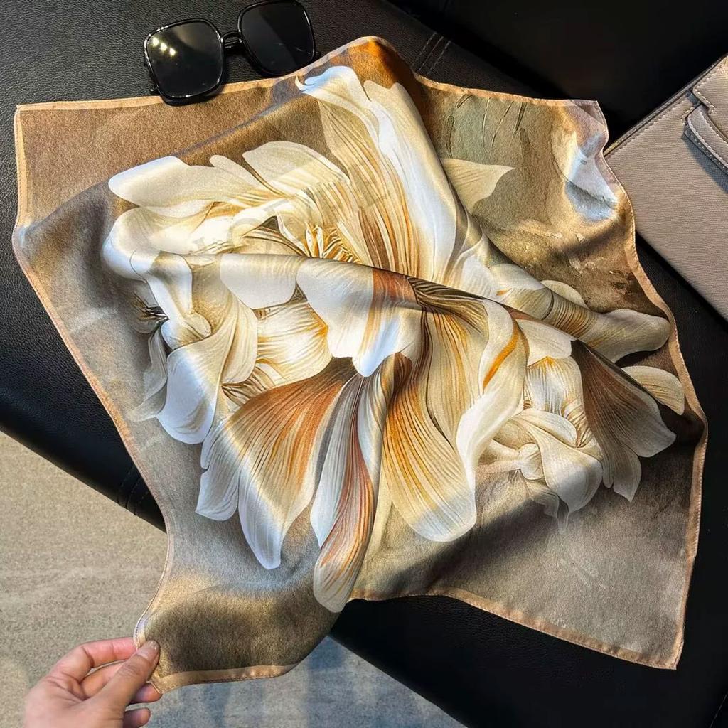 100% натуральный шелковый шарф женский бандана квадратные шарфы шарф платок шелковица мода роскошь высокое качество хиджаб платок женский