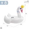 Intex Majestic Swan Ride-On, Inflated Size: 1.42m X 1.37m X 99cm (57562NP)