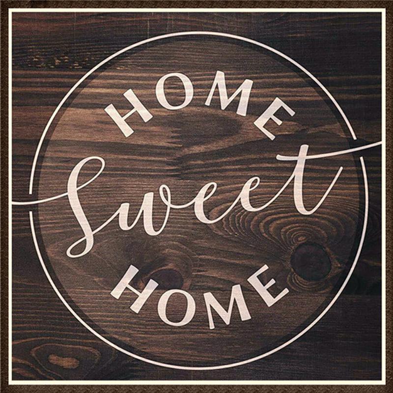 5D Алмазная картина своими руками ";ДОМ, МИЛЫЙ ДОМ"; Полный квадратный дрель Алмазная вышивка Текст Изображение Горный хрусталь Мозаика Украшение дома