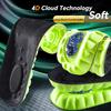 1 пара 4D Cloud Sport стелек для обуви, ПУ воздушная подушка, мягкая амортизация, дезодорирующие, дышащие, для бега, ортопедические стельки