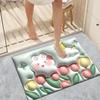 3D Стереоскопический Маленький Цветок Противоскользящий Коврик для Ванной из Диатомита - Влагопоглощающий и Мягкий.
