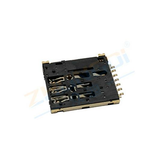 Spring-loaded Nano SIM Card Holder NANO-SIM-0500B-P