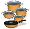 Набор сотейников Kelomat Nouvelle, оранжевый, 5 предметов (0558-113)