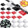 50/20/10 шт. Клипсы для USB-кабеля Наклейка-органайзер для кабелей Липкий зажим для провода Держатель для организации проводов Для офиса Дома Зарядный кабель