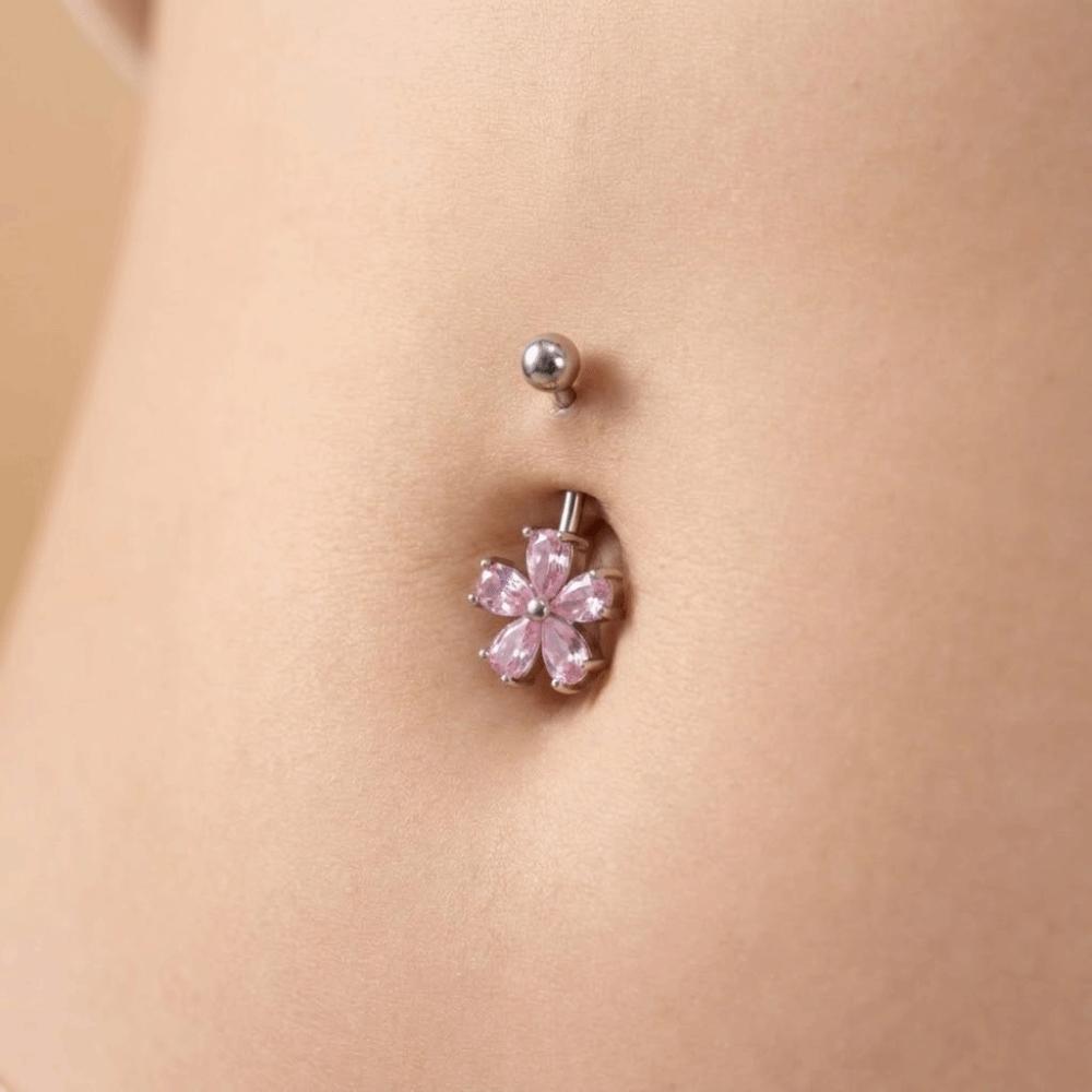 Stainless Steel Belly Button Rings Crystal Body Piercing Jewelry Navel Ring  Sexy