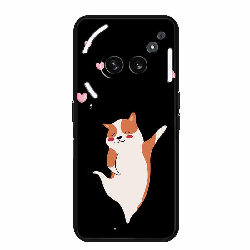 Светящийся чехол-бампер из ТПУ для Nothing Phone 2A - Персонализированный простой цветной дизайн