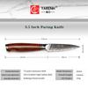 YARENH Paring Knives Japanese 73 Layer Damascus Steel Handmade Premium Dalbergia Handle Sharp Small Knife for Kitchen Cutting Fruit Peeling