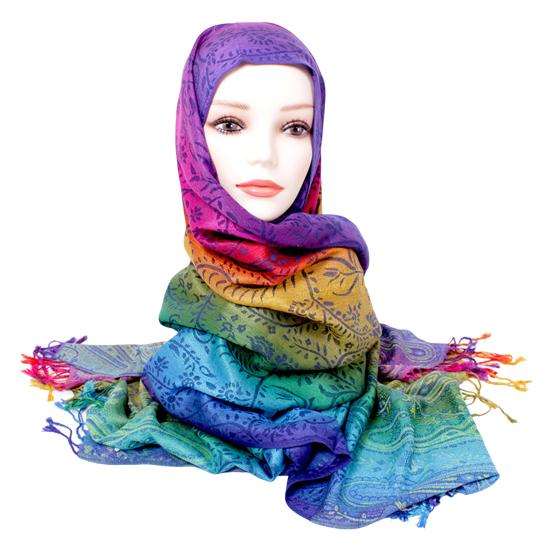 Fashion Scarf Jacquard Women Wrap Shawl Tassels Scarves Versatile Shawl with Tassel Edge Birthdays Gift for Girlfriend Yourself