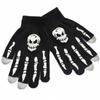 Рука Кость Хэллоуин Светящиеся Варежки Модные Аксессуары Митенки Перчатки с Полным Пальцем