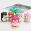 Fashion Lanterns Owl Light Cute Keychain Sounds Keyring LED Key Ring Hooting Funny Toy