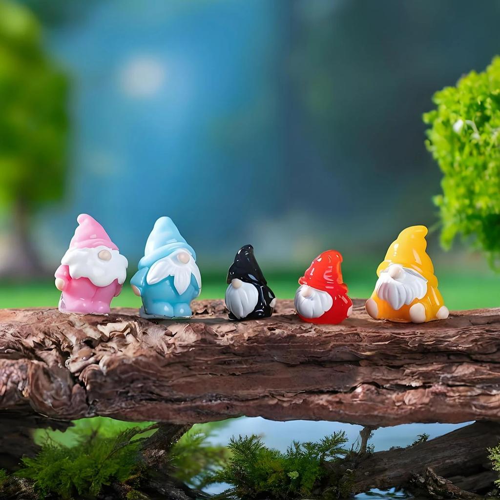 10/20Pcs Miniature Gnomes Statues Tiny Figures For Diy Fairy Garden Micro Landscape Craft Party Favors Gift