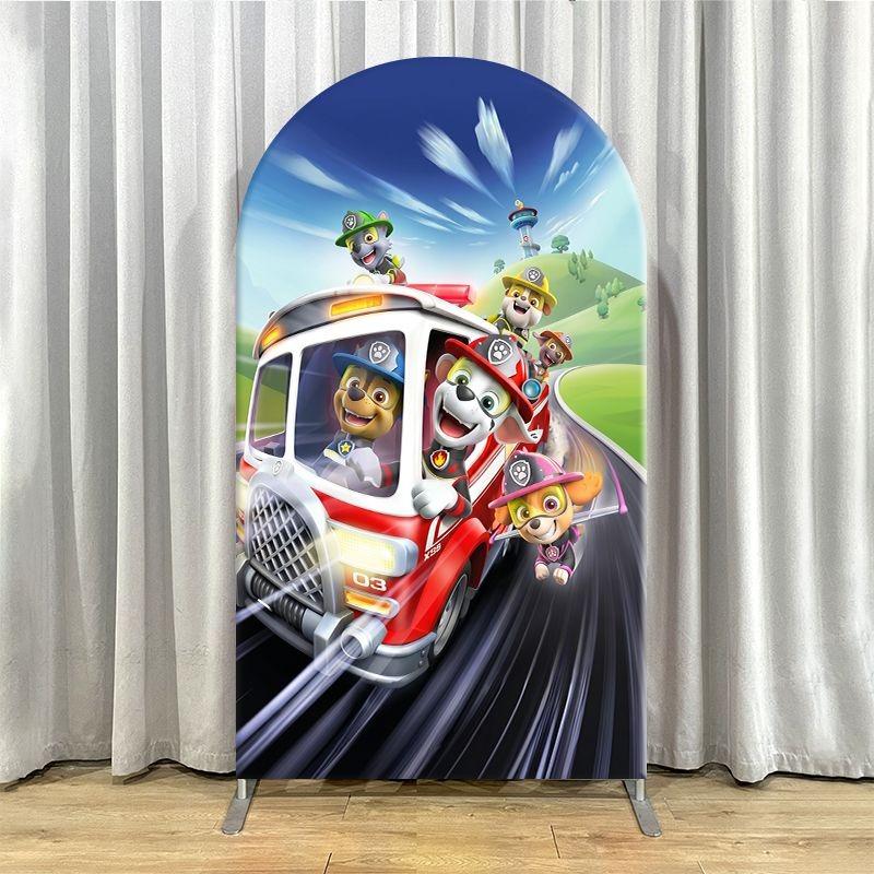 Arch Backdrop Cover Thick Fabric Custom Party Decoration Bold Dynamic Character Birthday Event Styling Decor Supplies