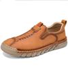 Men's Leather Casual Shoes Handmade Loafers Large Size Men's Genuine Leather Shoes Slip On Shoes