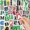 50 Ретро Английских Букв Граффити Наклеек для DIY Журналов и Декора