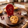 Holiday Baking Molds Halloween Hand Pie Mold, Skull Dough Press Cutter, Reusable Mini Maker Mold for Treats Pastry Supplies Creative Snack