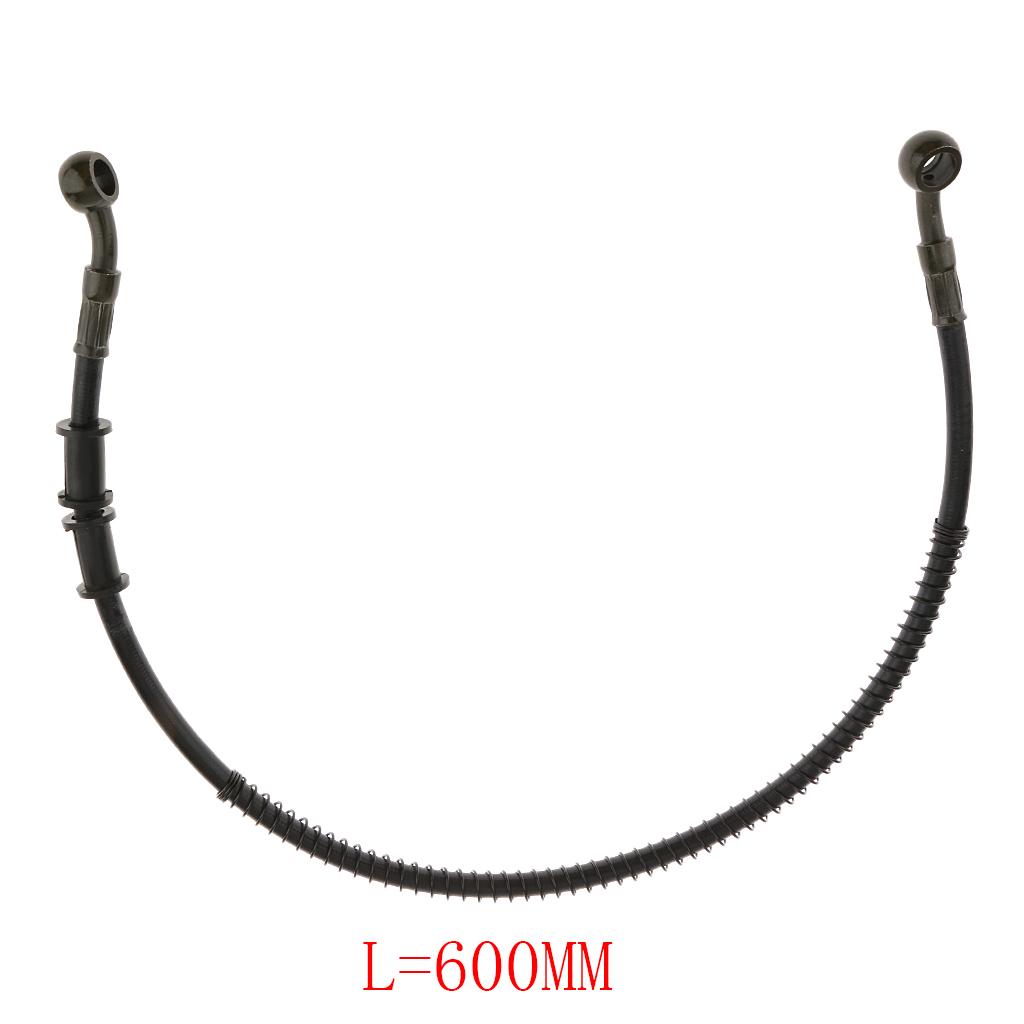 Motorcycle Brake Clutch Line Universal 60cm Metal Rubber Oil Hose for Motorbike Hydraulic Brake System