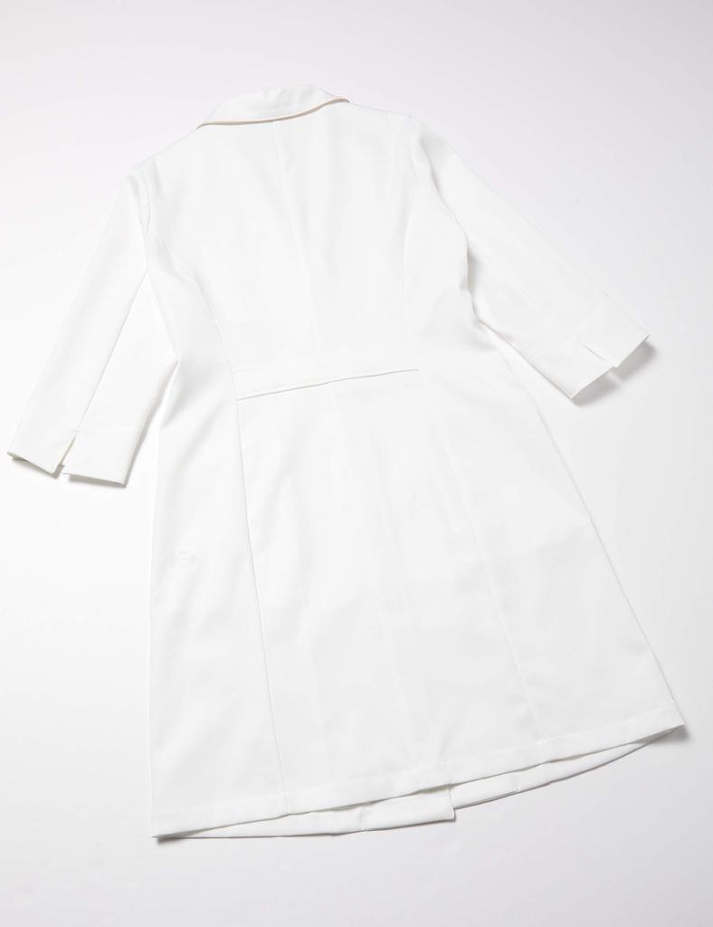 Медицинский халат Медицинский халат и запах MK0012 Белый L [Michelle Cran] Женский [Антистатический/Эластичный/Устойчивый к бактериям] C-1