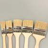 Long Handle Elbow Elbow Paint Brush Solid Wood Handle Universal Bristle Brush  Painting