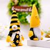 Good Luck Gnome Ornament Bee Day Themed Sunflower Decor Plush Doll Gnome Figurine Centerpiece Festive Bee Party Decoration