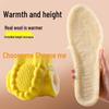 Утолщенные теплые шерстяные стельки, увеличивающие рост: Дышащий, Влагоотводящий, Амортизирующий, Мягкий, Удобный для мужчин и женщин.