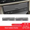 Suitable for BMW's Old 3 Series E46 Carbon Fiber Multimedia Central Control Gear Button Interior Modification Accessories