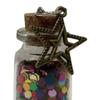 Mini Wishing Glass Bottle Transparent Glass Jar with Sequins Romantic Gift for Boyfriend Girlfriend Wife Husband