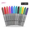 Piercing Skin Marker Dual-tip Pen Marking Scribe Tattoo Pen 12 Color Easy To Use
