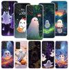 Милый Чехол-Призрак на Хэллоуин Для Samsung Galaxy A17 A16 A14 A15 A13 A57 A56 A54 A55 A53 A37 A36 A34 A35 A33 A26 A24 A25 A23 G