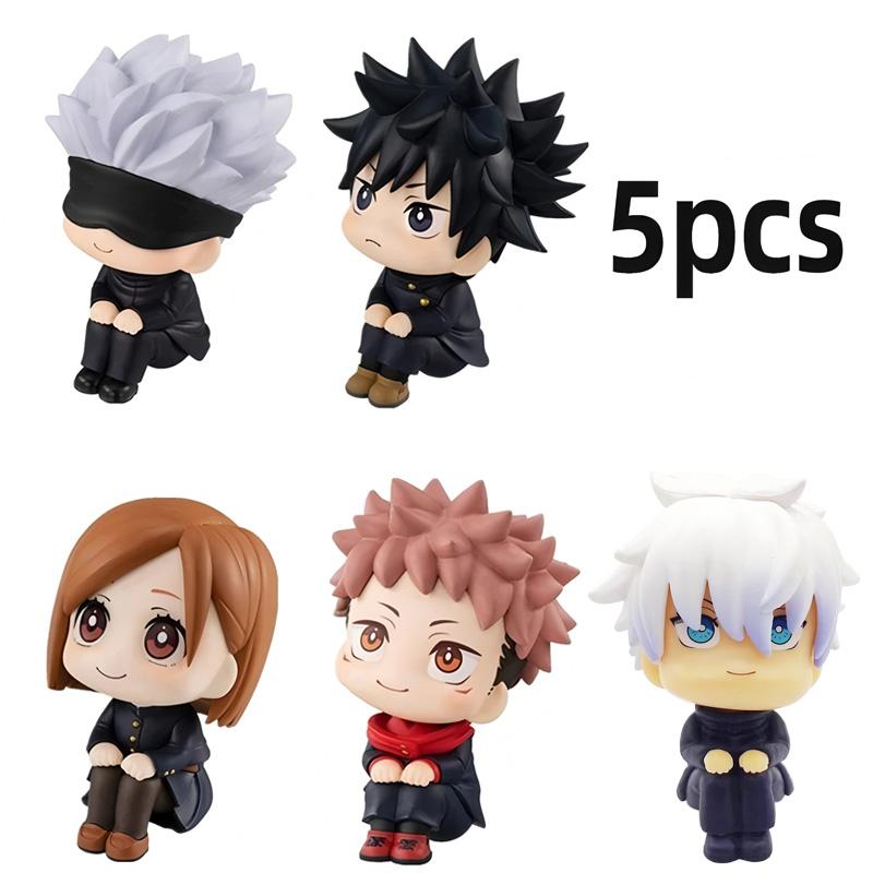 10cm Jujutsu Kaisen Anime FigureYuji Itadori Gojo Satori Fushiguro Megumi Kugisaki Kawaii Toy PVC Model Action Figure Gifts