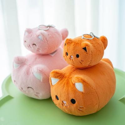 Милый Милый Котенок Кукла Плюшевая Игрушка Дергающаяся за Веревочку Кукла Кошка Девочка Сумка Брелок Кукла