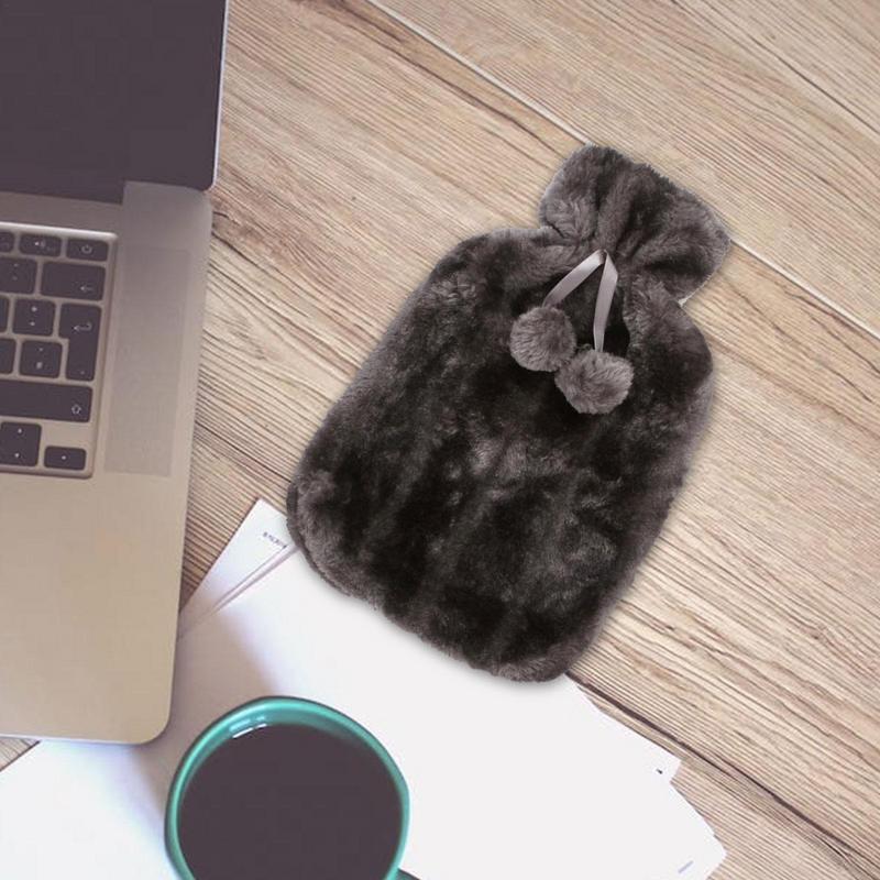 Чехол для грелки с теплой водой, мягкий, имитация плюша, милый чехол для грелки с теплой водой, флисовый чехол для грелки