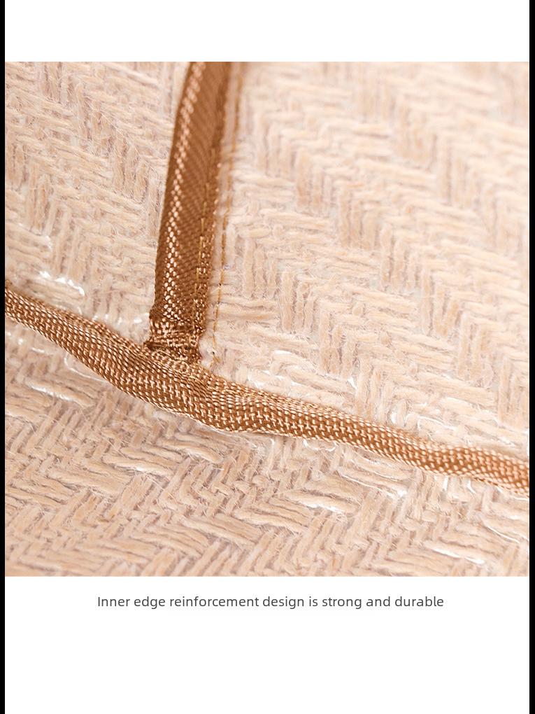 Простая складная корзина для хранения из плетеной джутовой ткани для гардероба