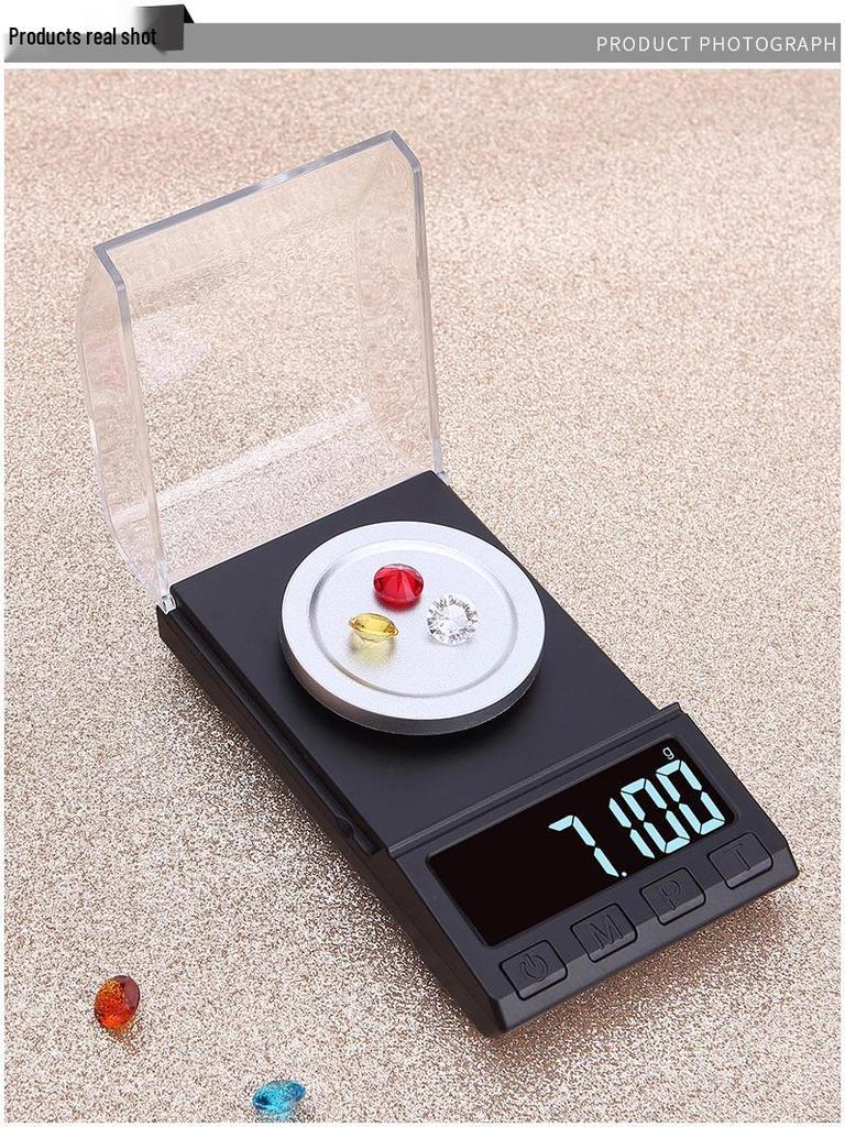 High-Precision 0.001g Milligram Scale for Jewelry, Carats, Drugs, and Lipstick