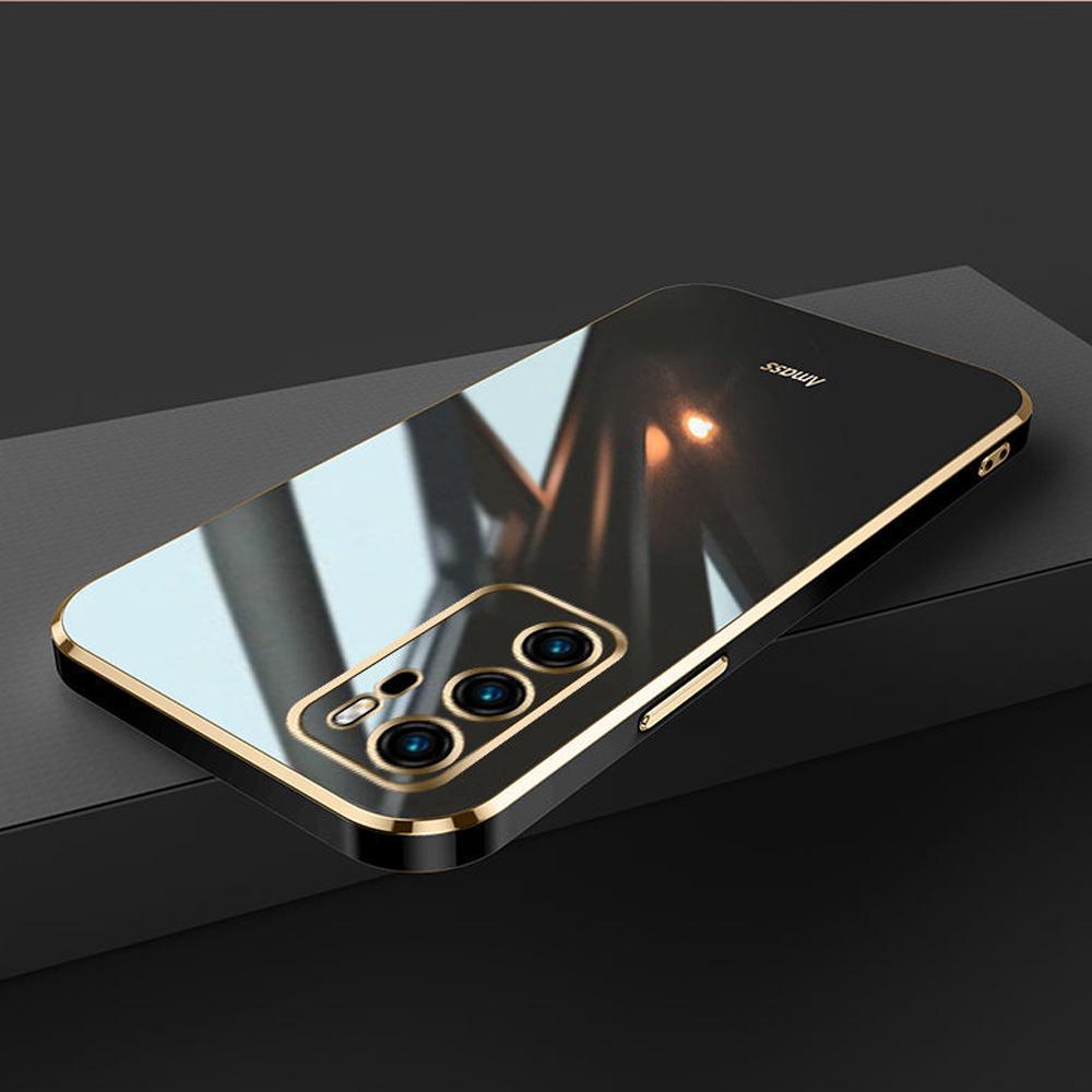 Для Huawei P40 Чехол Роскошный Квадратный Гальванизированный ANA-AN00, ANA-TN00, ANA-NX9, ANA-LX4 Чехол для Телефона Ударопрочная Силиконовая Задняя Крышка Fundas