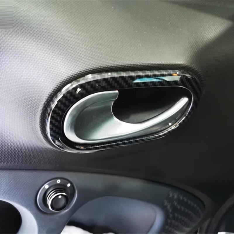 Armrest Window Lift Button / Handle Bowl / Central Middle AC Air Panel Cover Trim Accessories For Smart 453 Fortwo 2015 -