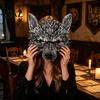 Wolf Costume Mask 3D Head Mask, High Elastic Lightweight Comfortable Werewolf Realistic with Adjustable Strap for Halloween Cosplay Party Photo Props