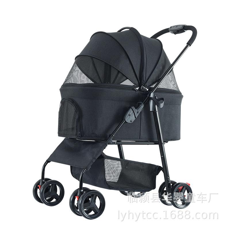 Тележка для животных на открытом воздухе Тележка для собак Съемная тележка для животных Портативная на открытом воздухе