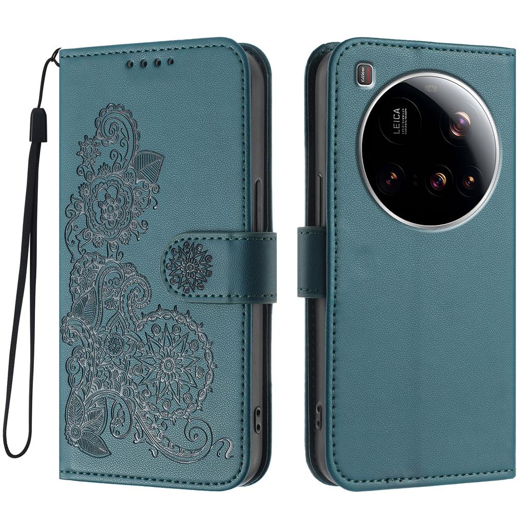 For Xiaomi 15 Ultra Phone Cases Mandala Flower Leather Wallet Mobile Cover with Strap