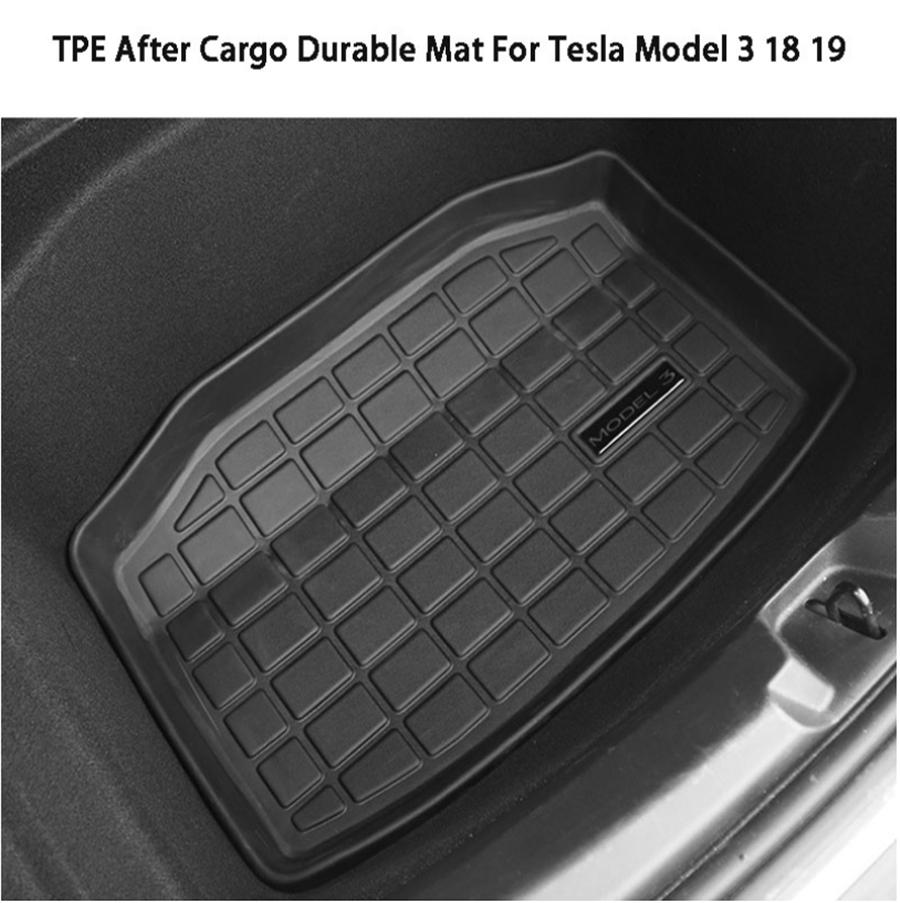 TPE Задний Коврик в Багажник Резиновый Коврик Для Tesla Model 3 2017-2019