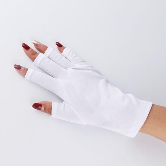 1/2 пары хлопковых увлажняющих перчаток для сухих рук, успокаивающие увлажняющие перчатки без пальцев для сенсорных экранов для спа-салонов для мужчин и женщин