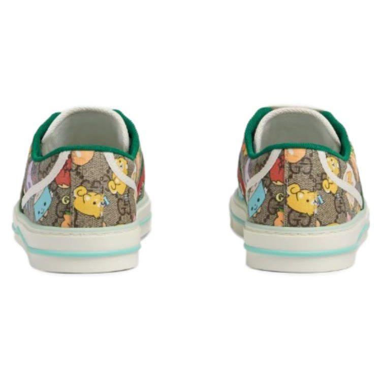 Pikarar x GUCCI Теннис 1977 Стильные скейтбордические кеды Женские Эбеновое дерево 737503 FABOQ 8941