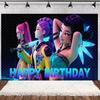 Hot Kpop Theme Backdrop Birthday Party Decoration Pink Girl Background Cute Idol Banner Baby Shower Supplies Photography Props