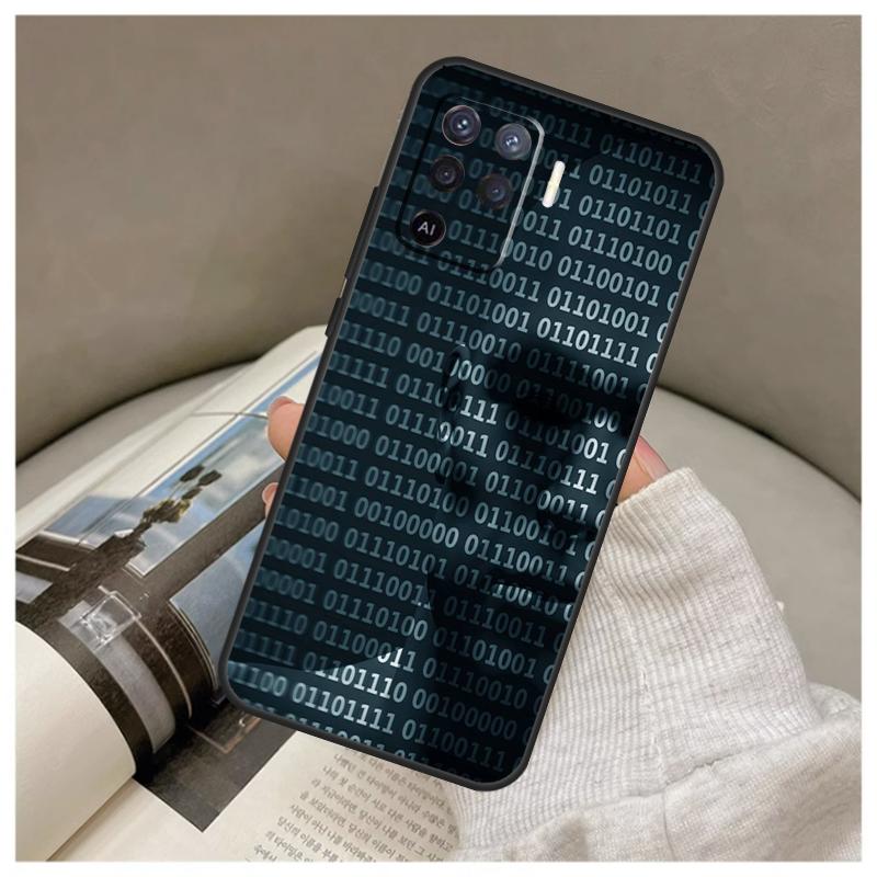 Кейс Хакерская Матрица для Oppo A17 A57 A77 A40 A78 A54 A74 A94 A76 A16 A96 A18 A60 A80 A38 A58 A98 A15 A5 Pro