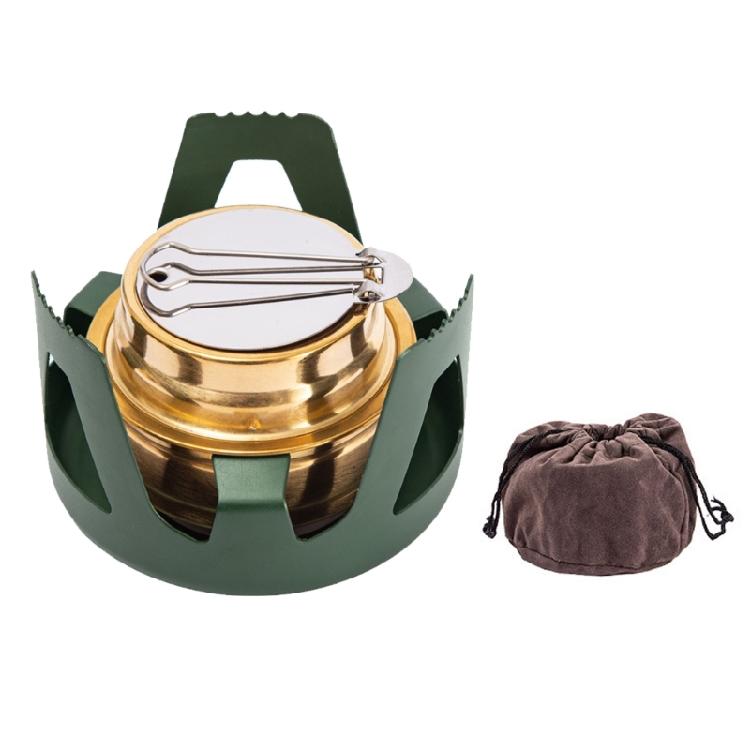 Портативная спиртовая горелка из алюминиевого сплава с крышкой для кемпинга на открытом воздухе, пикников