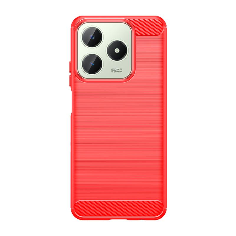 Для Чехол OPPO Realme C61 Чехол Realme C61 Capas Противоударный Бампер для Телефона Задняя Мягкая TPU Углеродное Волокно Fundas Realme C61 C 61 6.78"