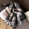 Cashmere Imitation Hijabs Scarf Unisex Autumn Winter Warm Winter Protection Tassel Scarves Wrap Men Women Soft Shawl Neckerchief