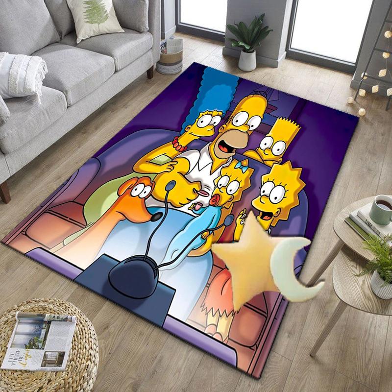Yellow Family Portrait Office Rug Chair Mat, Game Carpet, Suitable for Front Door, Bedroom, Living Room, Desk, Holiday Gift
