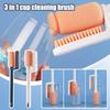 Three In One Cup Cleaning Brush Long Handle Multifunction Cup Cleaning Sponge Bottle Brush Set