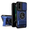 KEYSION Магнитный чехол для телефона для Infinix GT 30 30 Pro 5G Защита камеры со сдвижной крышкой Вертикальная подставка Кольцо 360 Ударопрочная задняя крышка